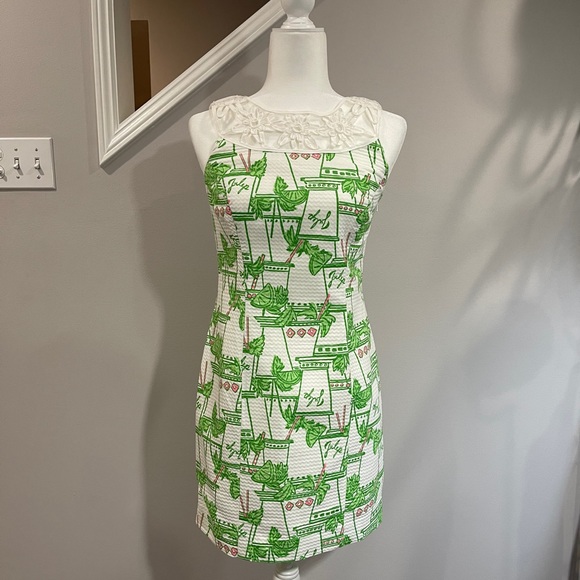 Lilly Pulitzer Lacina Just Add Mint Derby Dress 2 - Picture 2 of 6